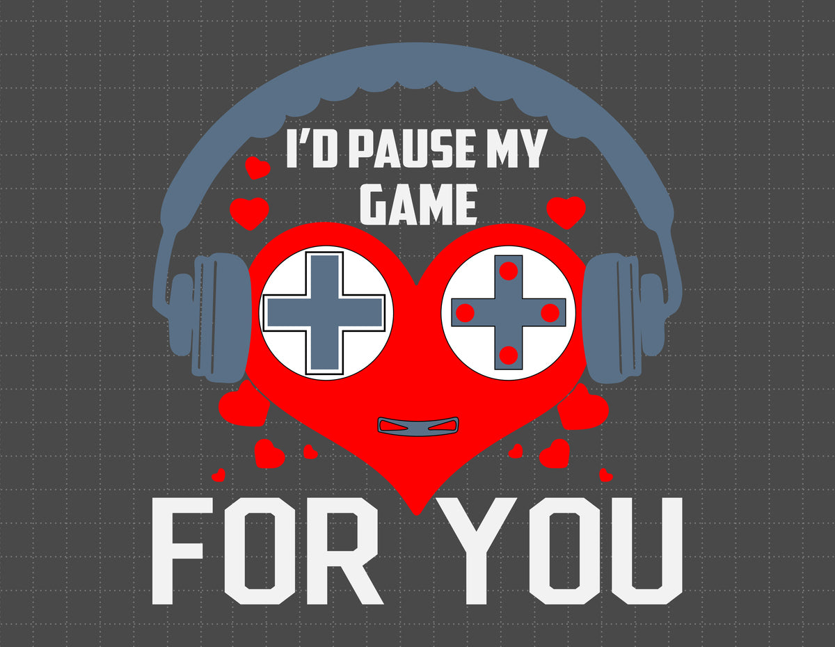 Valentines Day Funny Gamer Video Games Gaming SVG - Instant Download