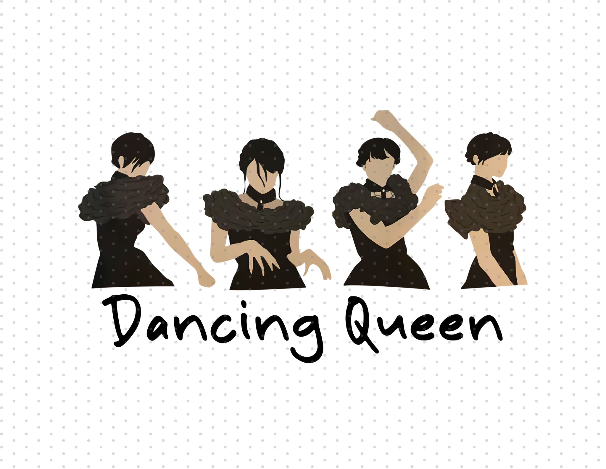 Wednesday Addams - Dancing Queen Sublimation PNG