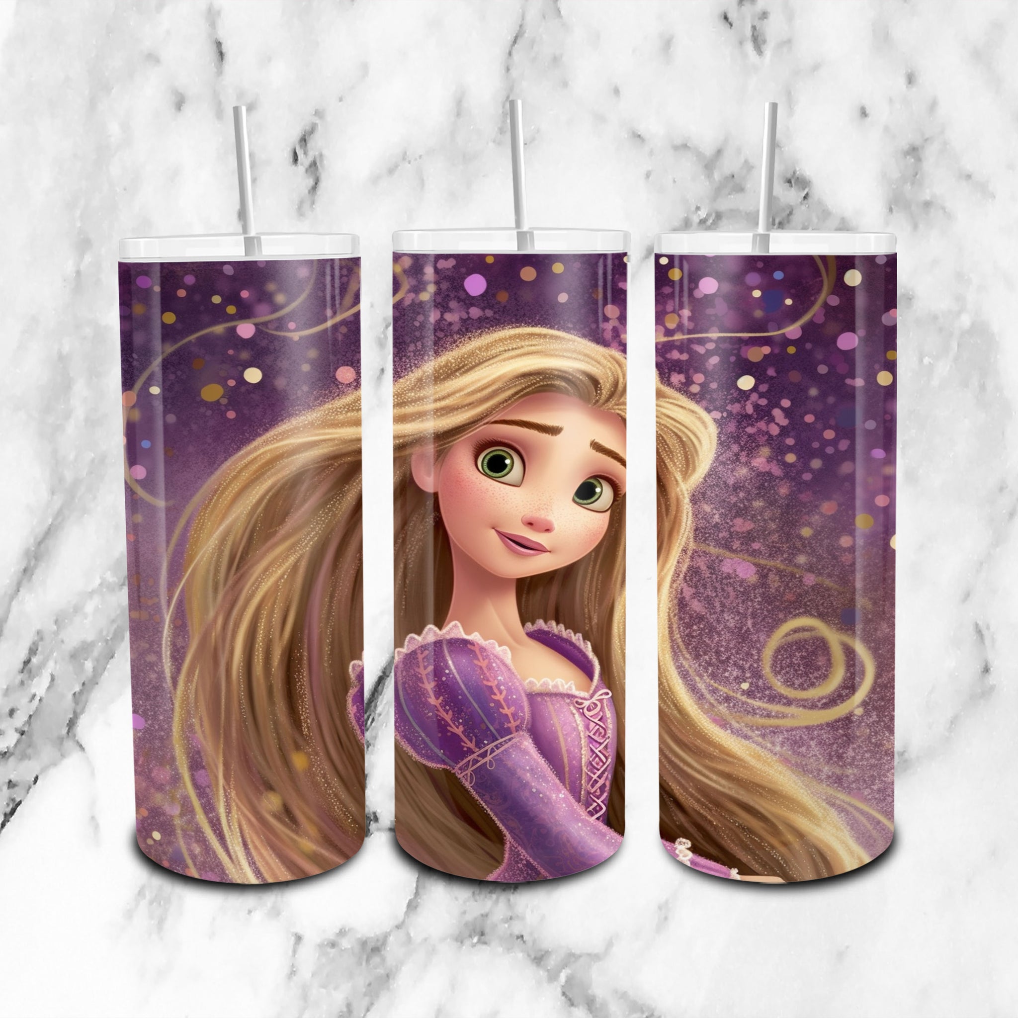 Rapunzel Tangled Inspired Tumbler 