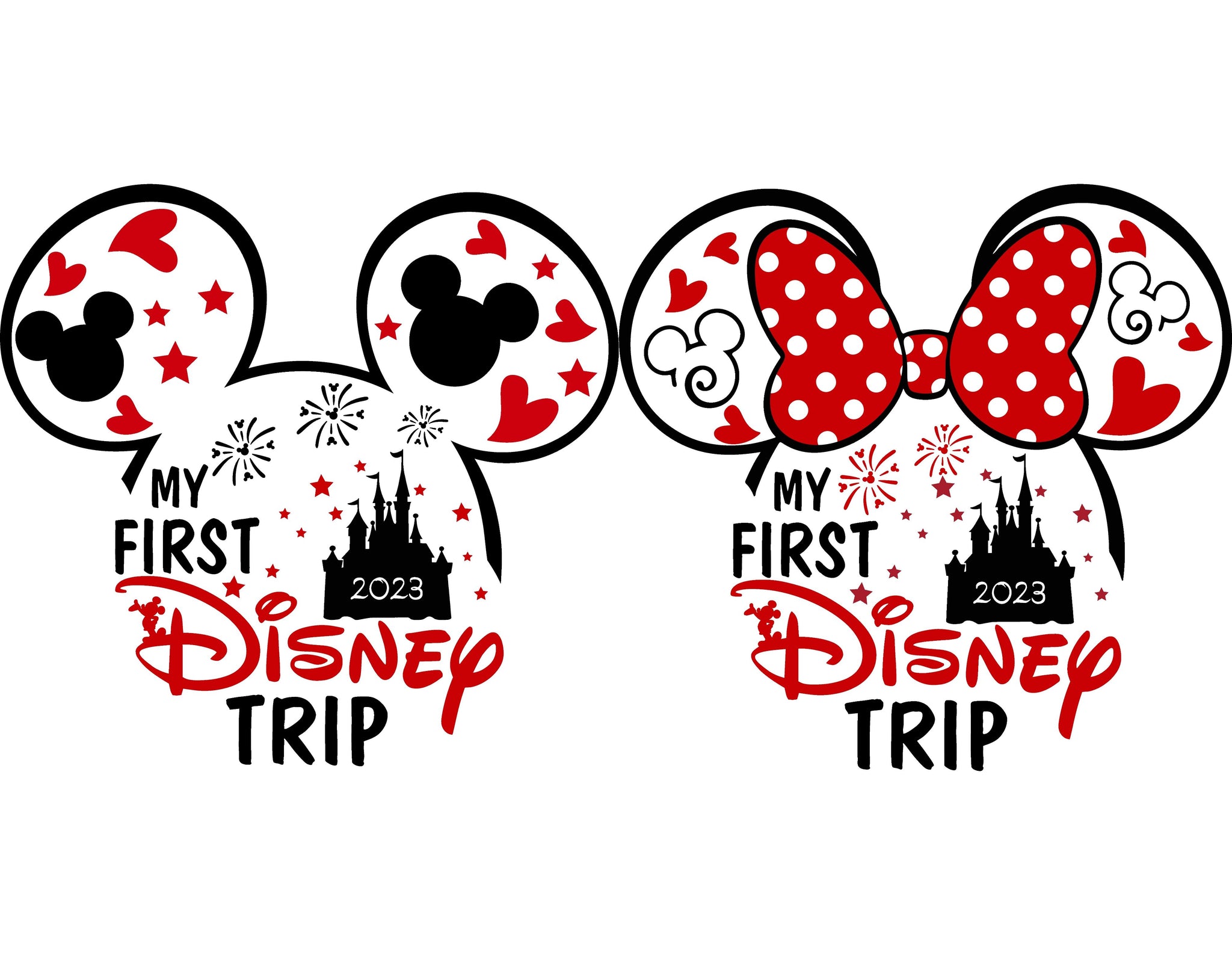 Bundle My First Disney Trip 2023 SVG - Instant Download