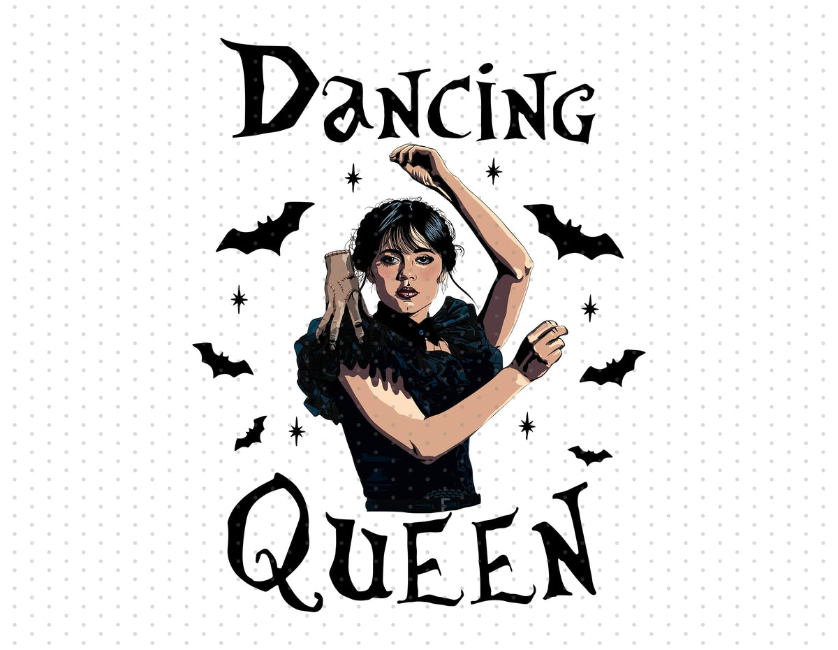 Wednesday Addams - Dancing Queen Sublimation PNG