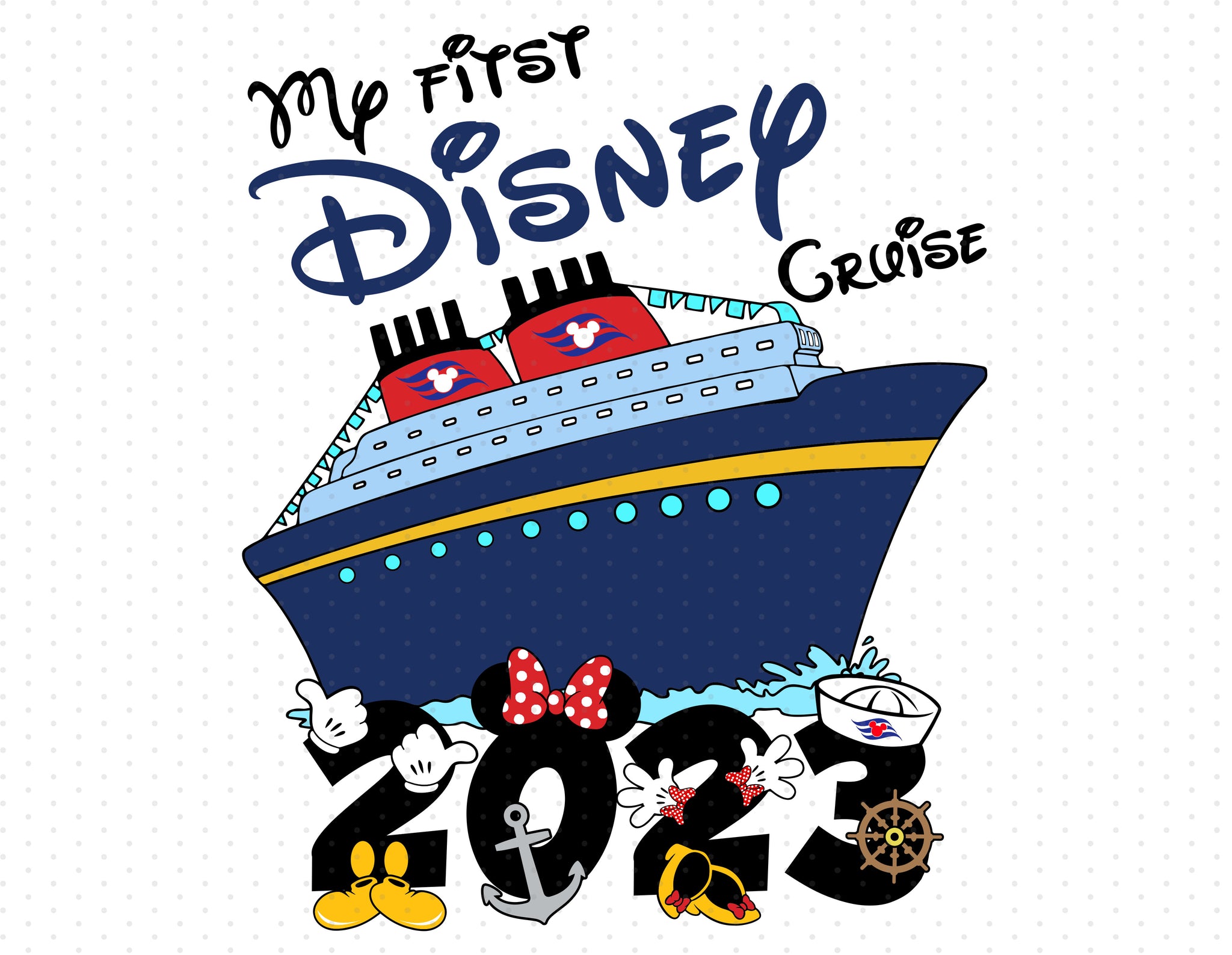 My First Disney Cruise 2023 Sublimation PNG my-first-disney-cruise-2023-sublimation-png