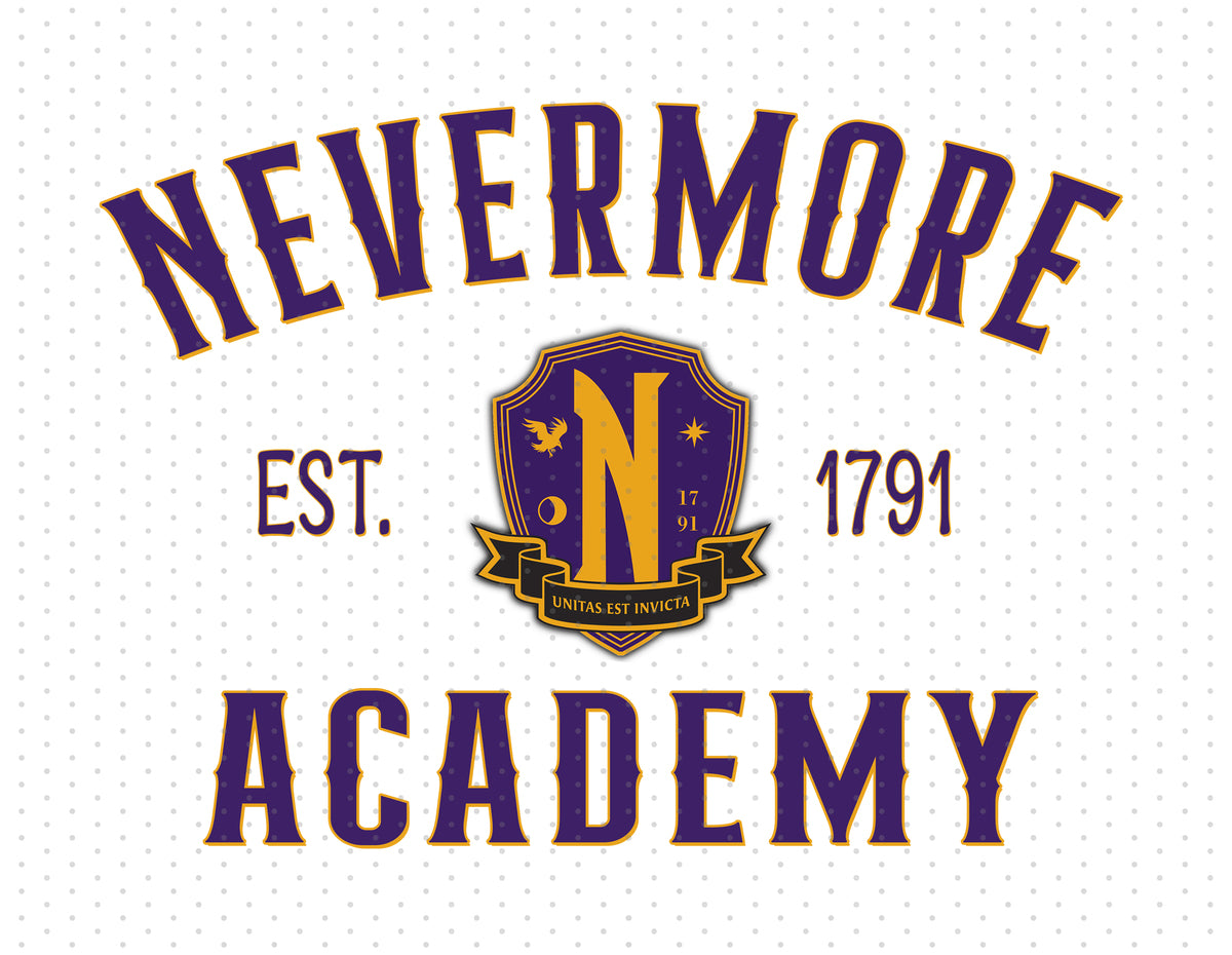 Wednesday Addams - Nevermore Academy Sublimation PNG