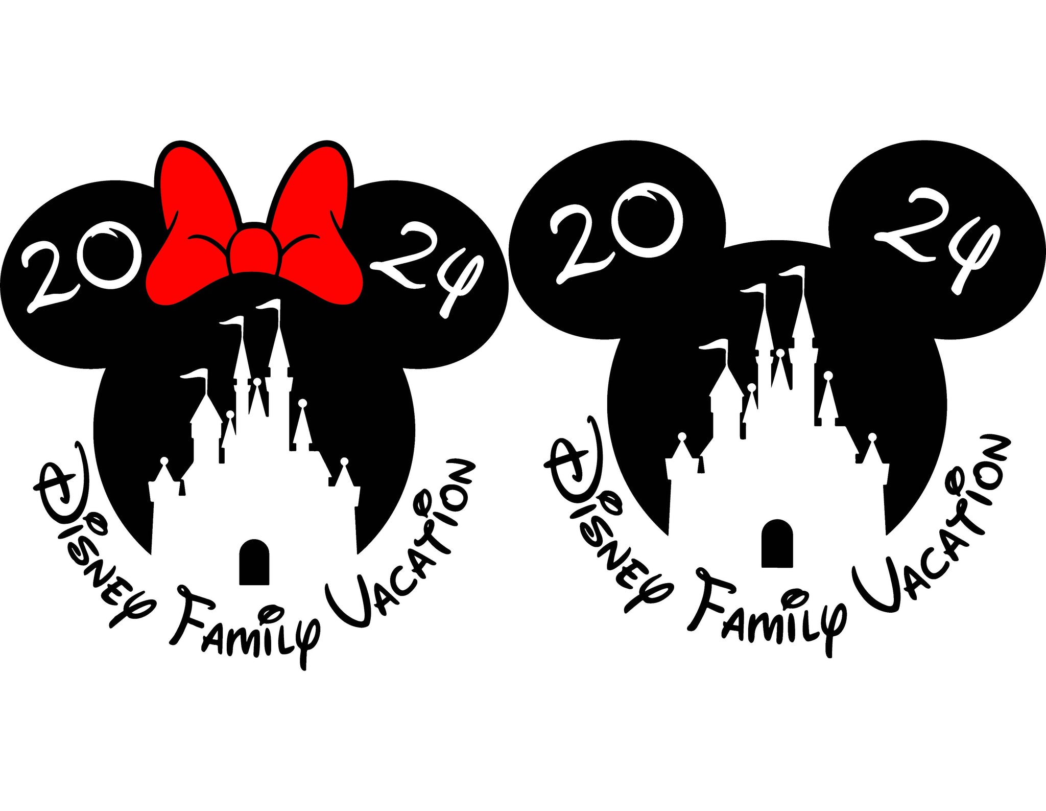Bundle Disney Family Vacation 2024  SVG - Instant Download