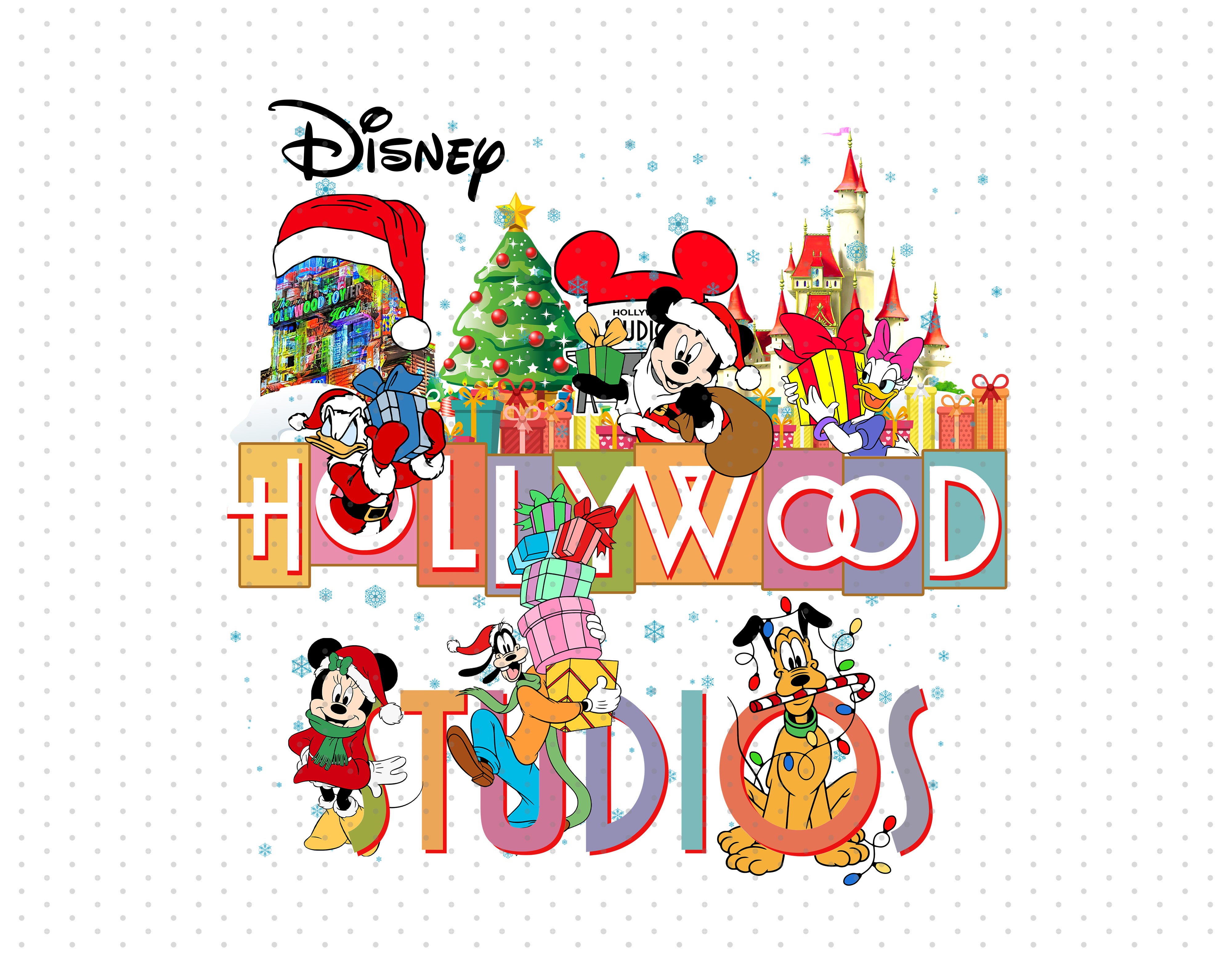 Disney Hollywood Studios Christmas Sublimation PNG disney-hollywood-studios-christmas-sublimation-png