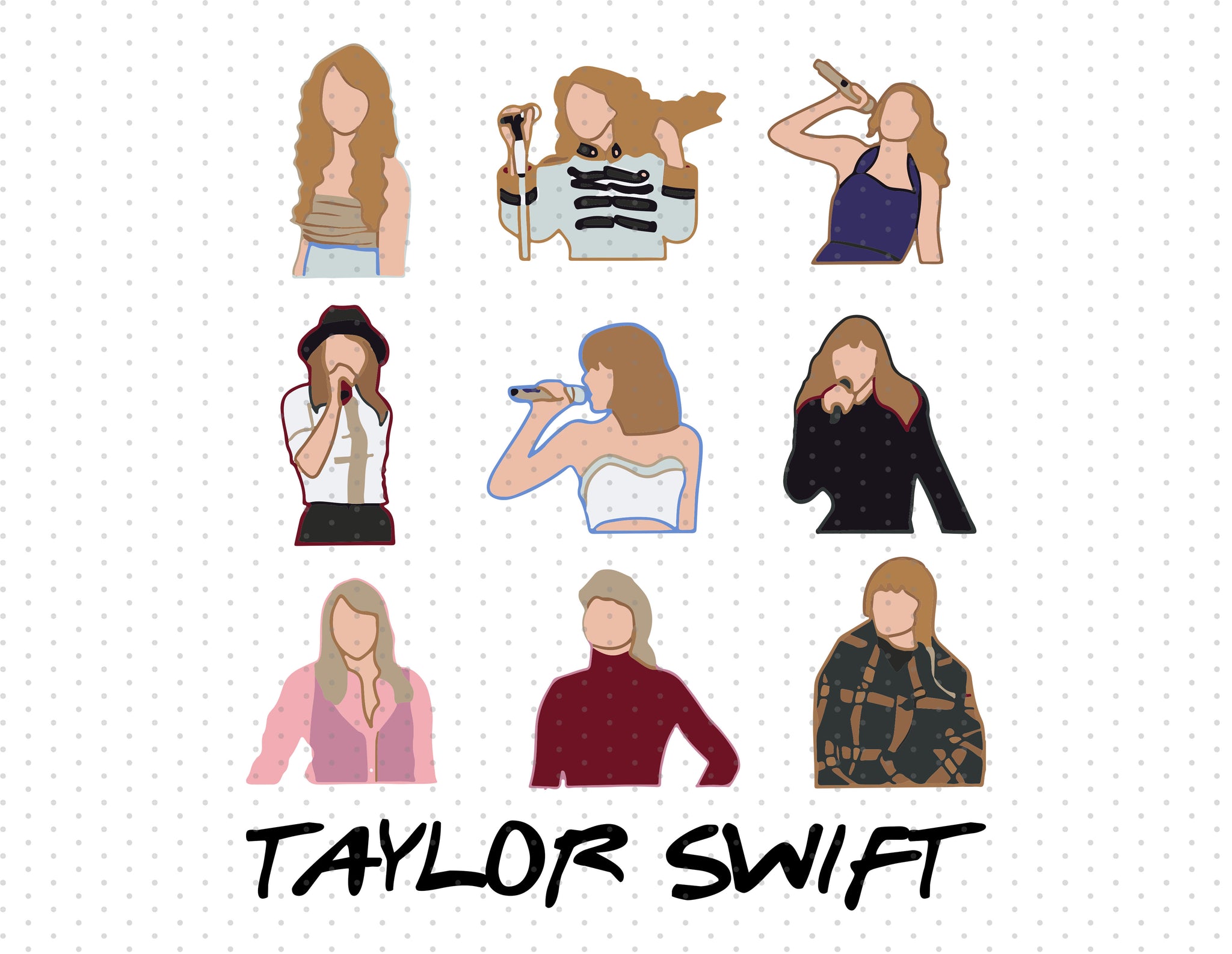 Taylor Swift Sublimation PNG