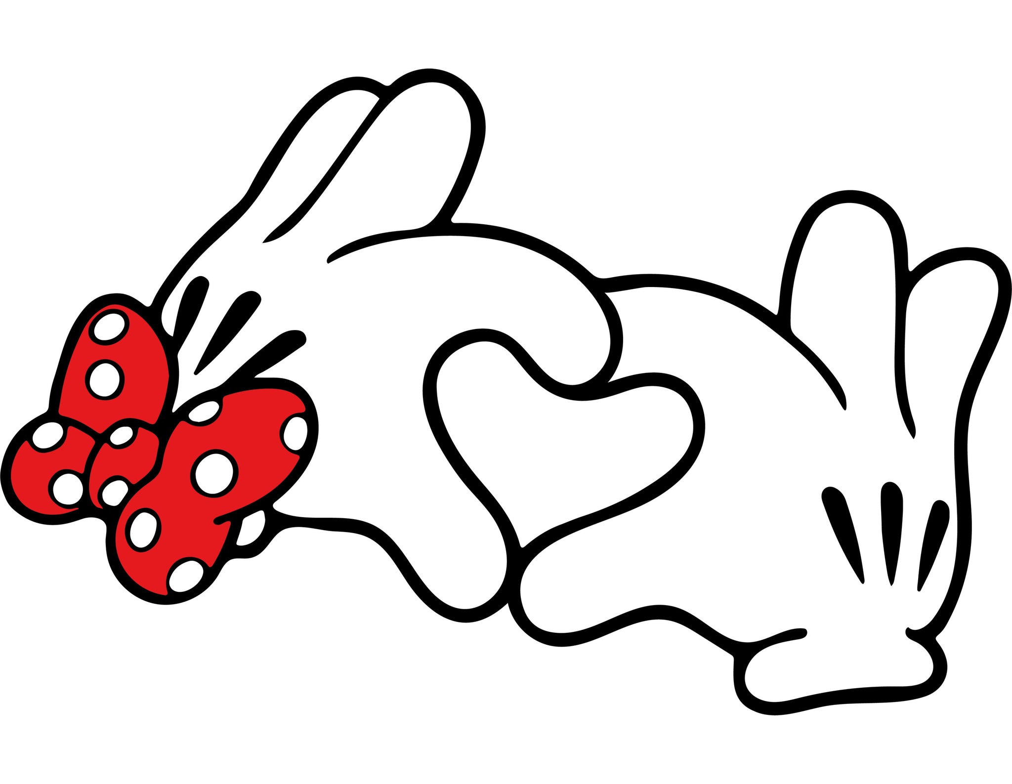 Disney Heart Hands Valentine's Day SVG - Instant Download