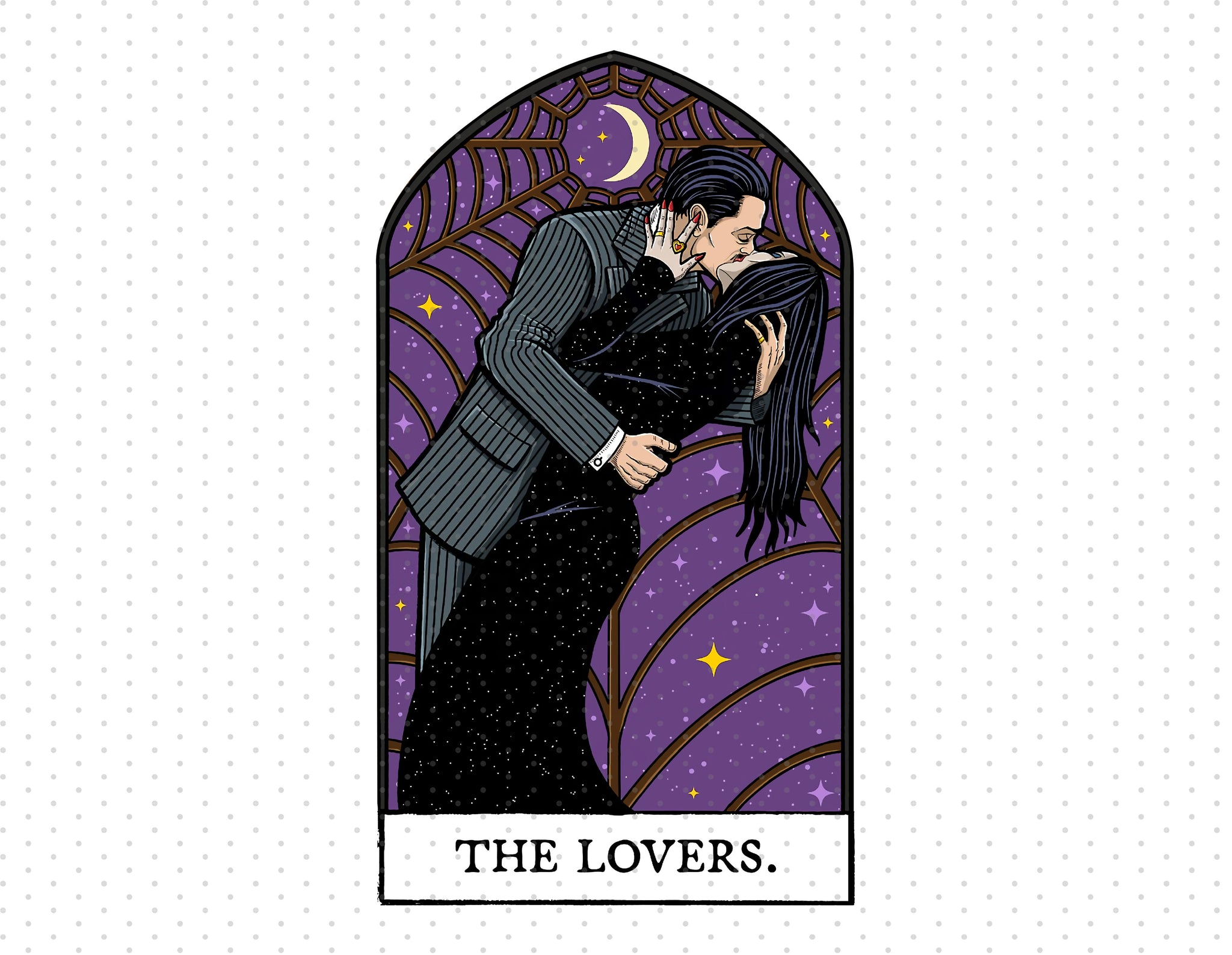 Wednesday Addams - The Lovers Sublimation PNG