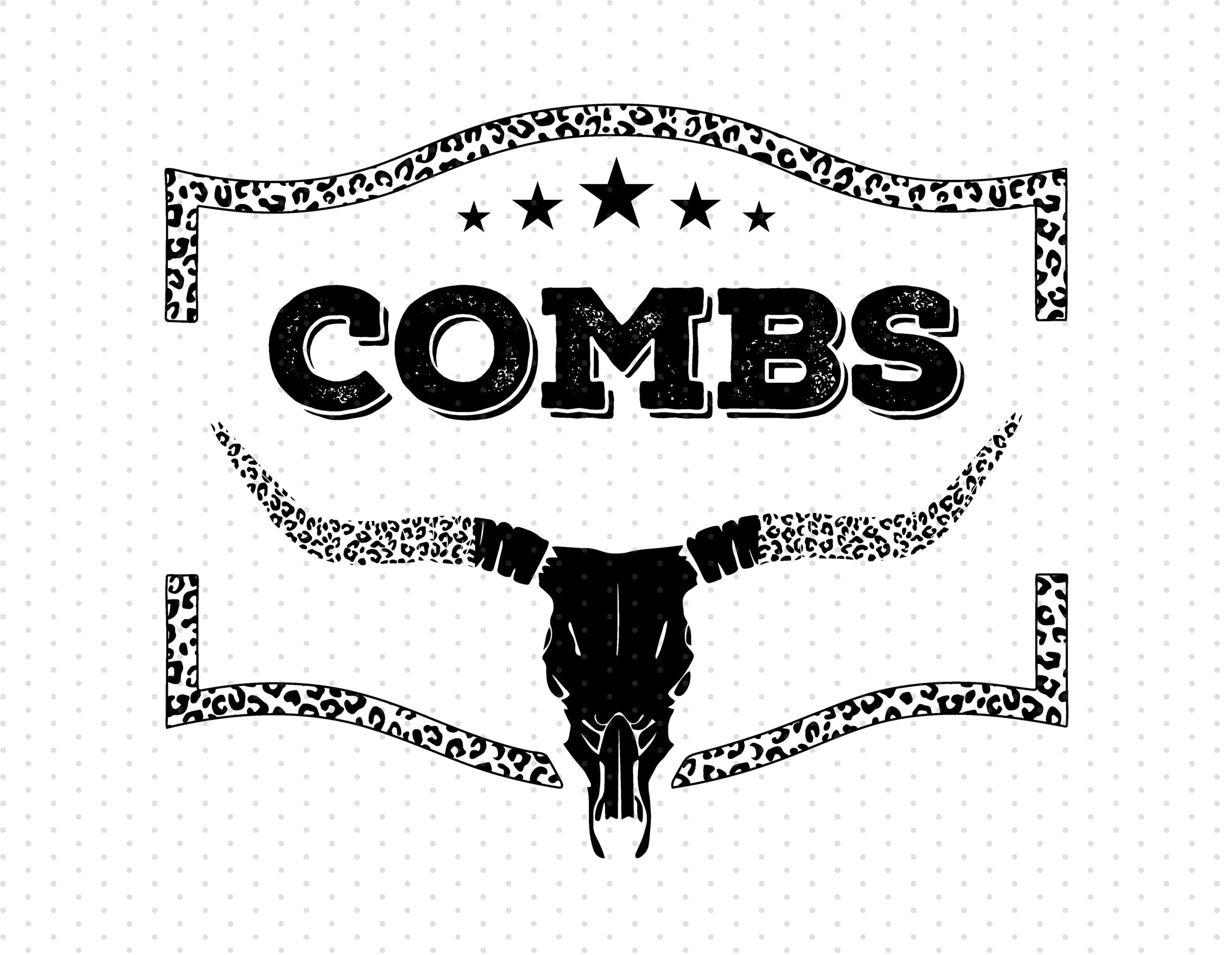 Combs Leopard Skin - Luke Combs SVG- Instant Download