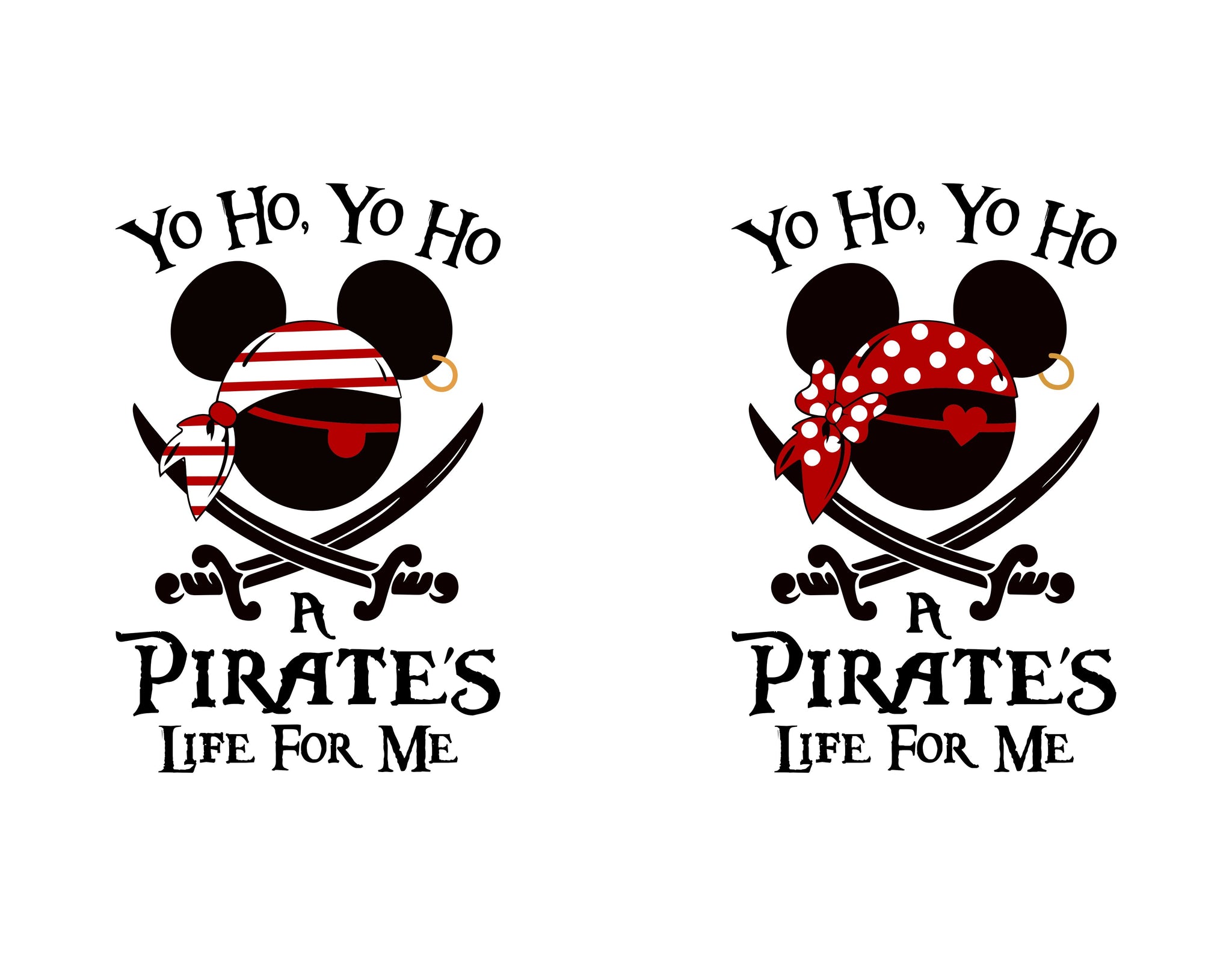 Disney Pirate's Life For Me Bundle PNG - Instant Download