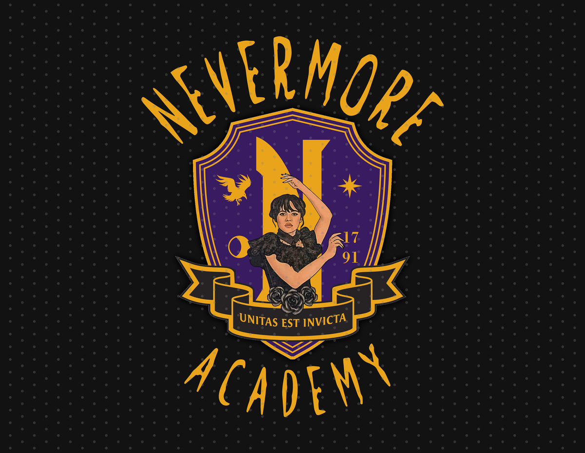 Wednesday Addams - Nevermore Academy Sublimation PNG