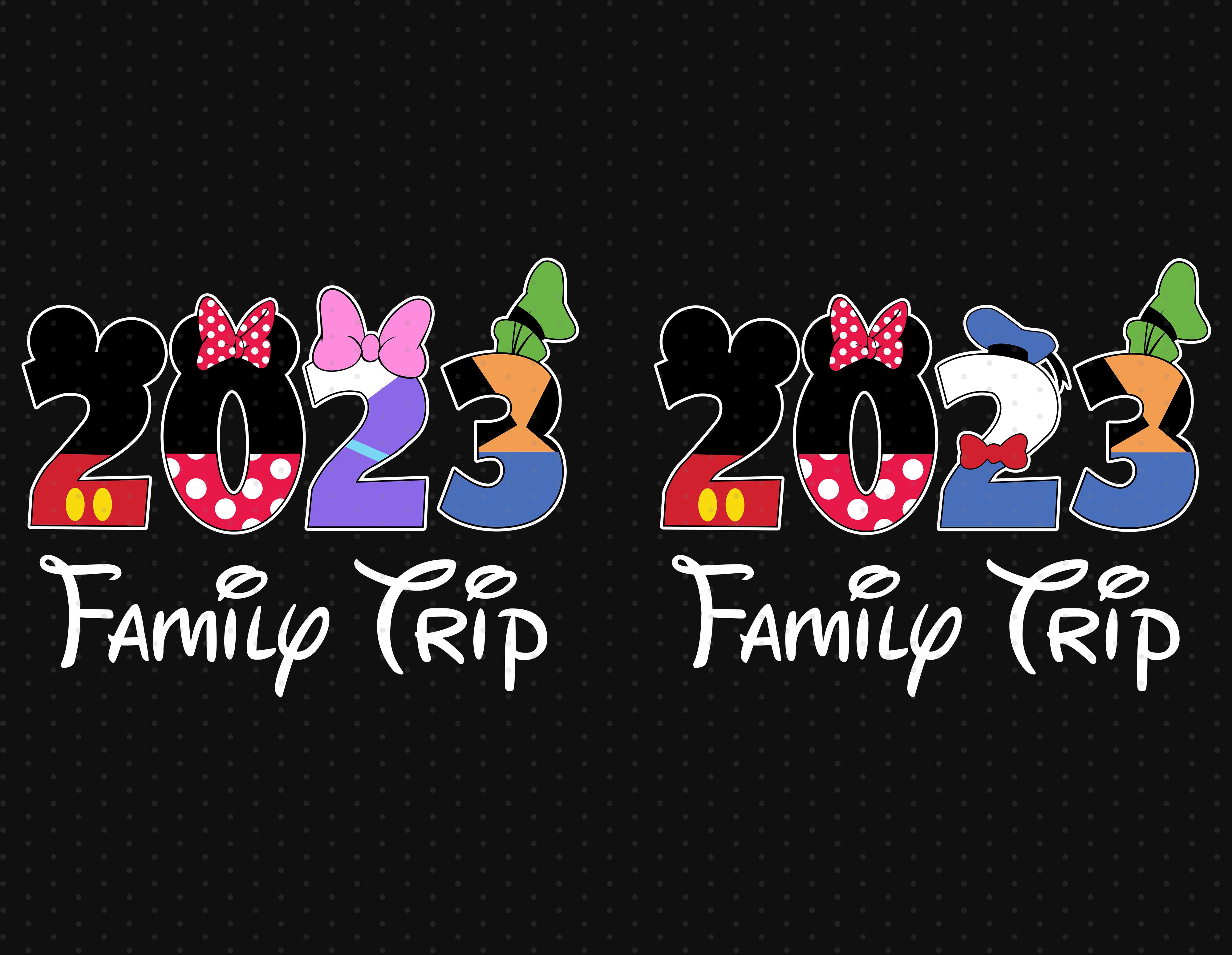 Bundle Family Trip 2023 Sublimation PNG