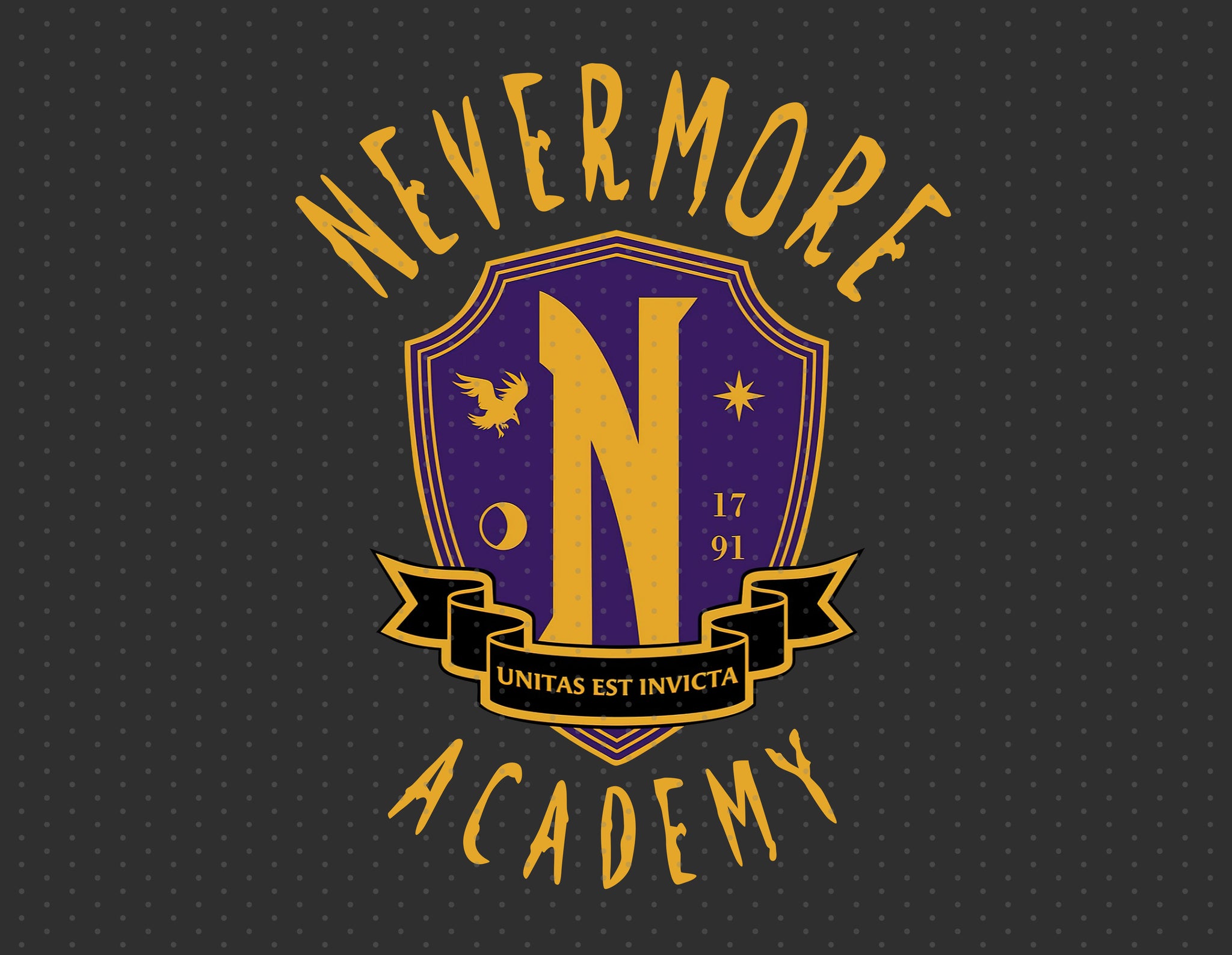 Wednesday Addams - Nevermore Academy Sublimation PNG